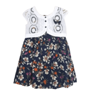 Girls Floral Dress with Jacket