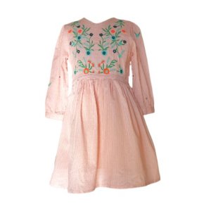 Girls Pastel Peach Dress